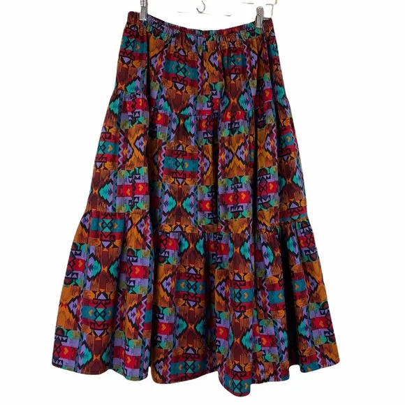 Vintage boho rockabilly full skirt
