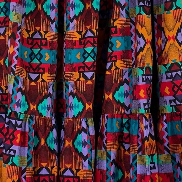 Vintage boho rockabilly full skirt