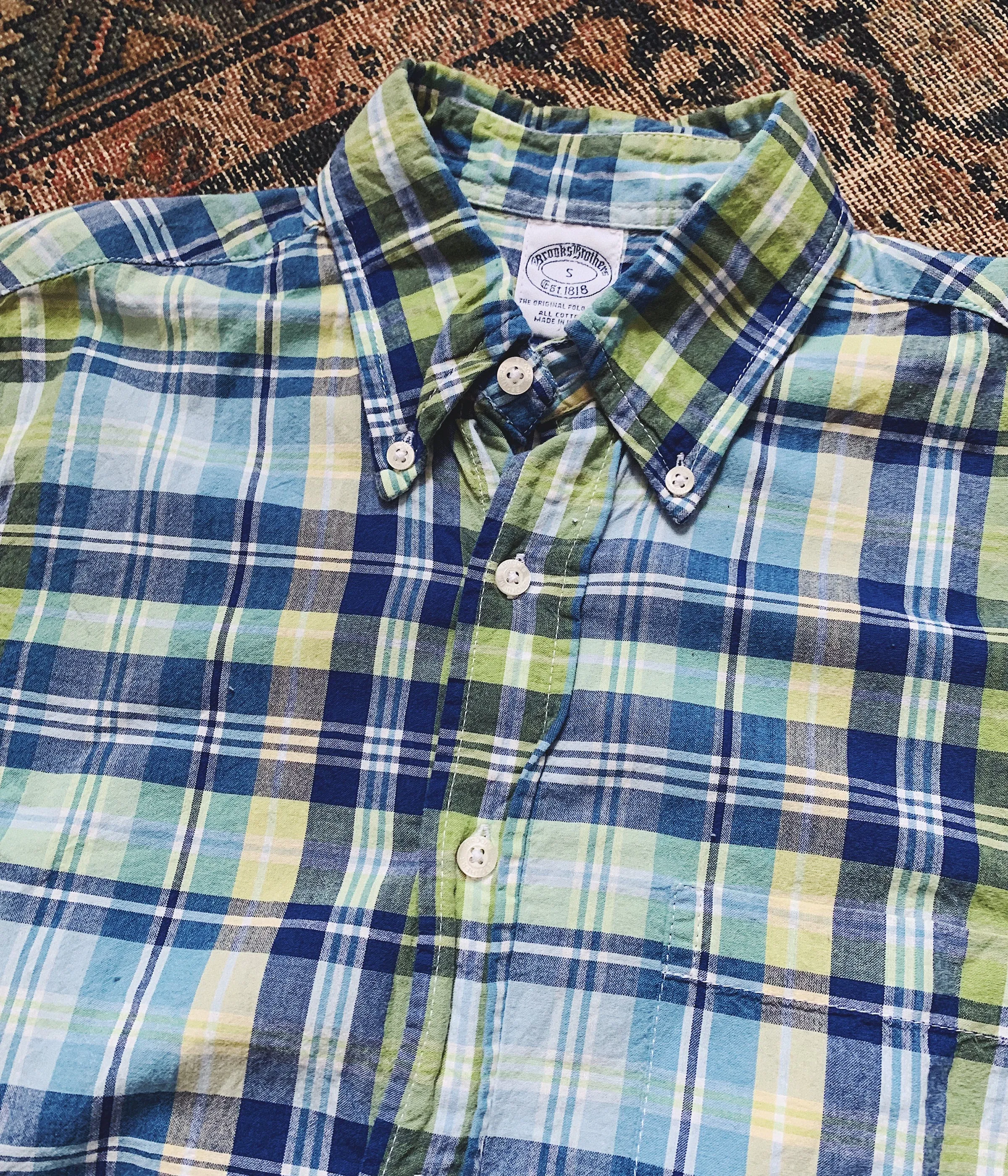 Vintage Brooks Brothers Madras Shirt