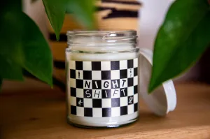 Vintage Checkered Candle