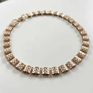 Vintage Checkered Choker