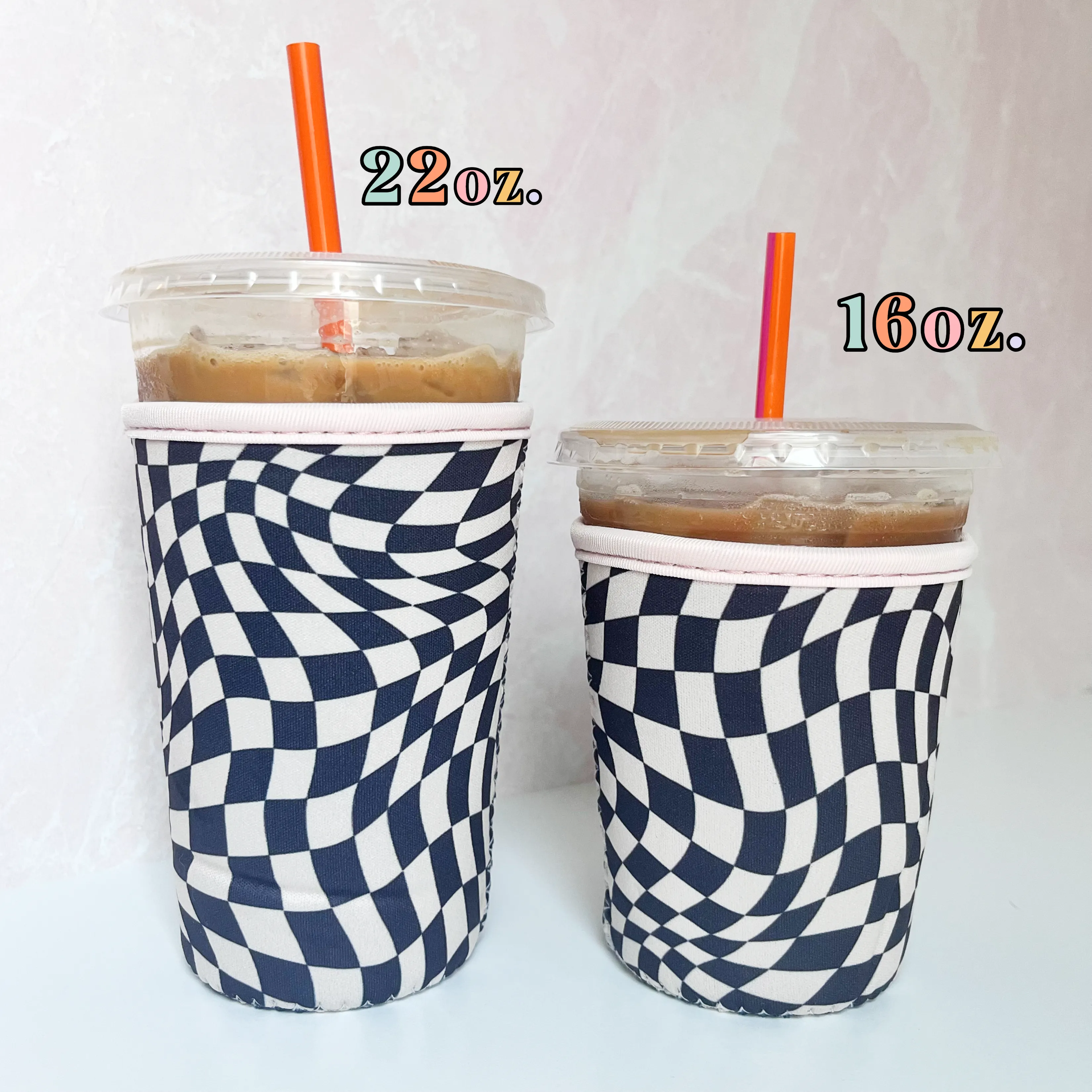 Vintage Checkered Drink Sleeve (2 sizes)
