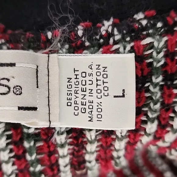 Vintage Crossings Plaid Golf Button Cardigan