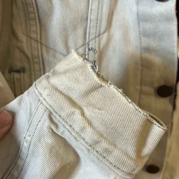 Vintage Levi’s Plaid Flannel Lined Denim Jacket