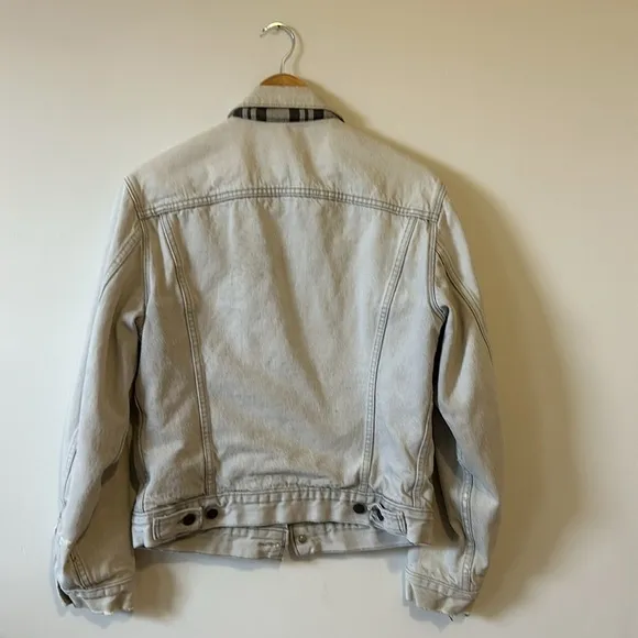 Vintage Levi’s Plaid Flannel Lined Denim Jacket