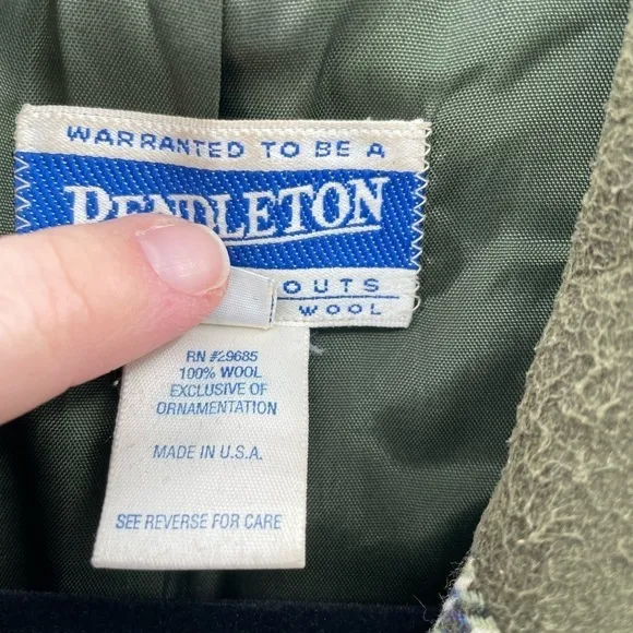 Vintage Pendleton vintage preppy classic career wool green heritage plaid blazer