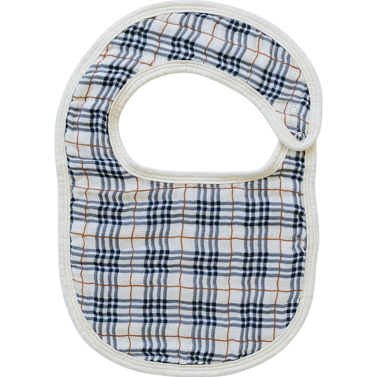 Vintage Plaid  Classic Muslin Bib