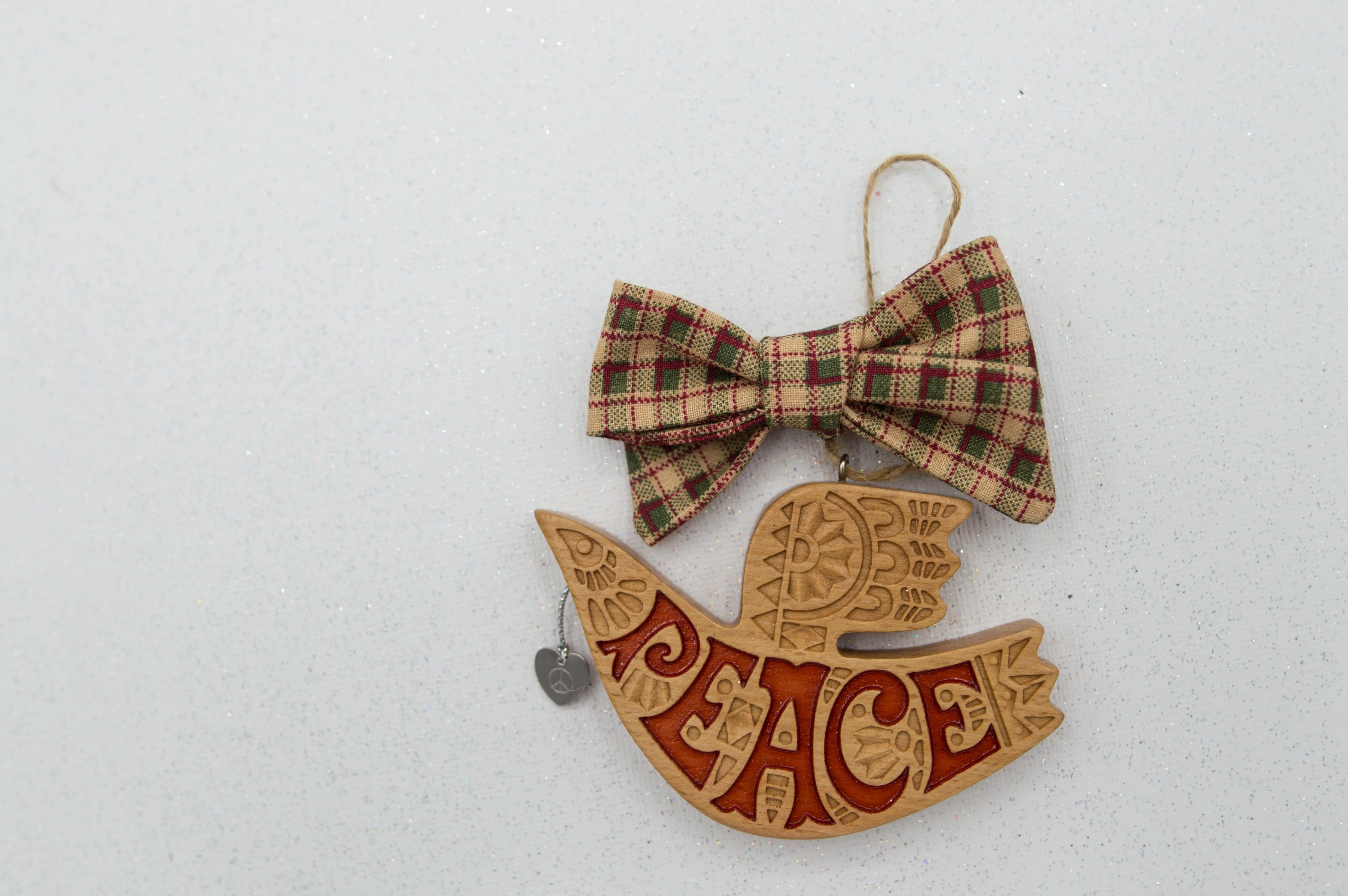 Vintage plaid Elloise bow - O Holy Night