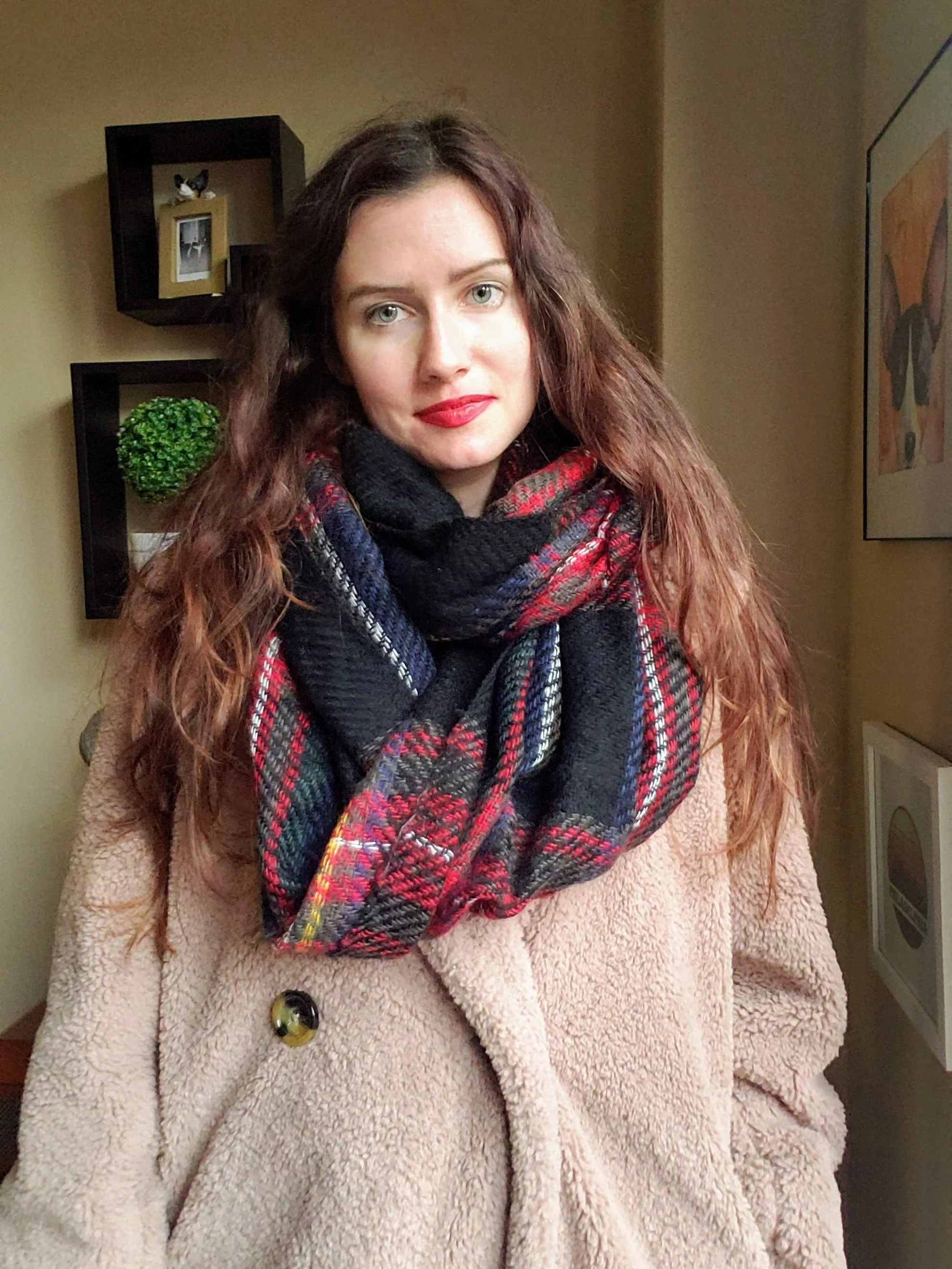 Vintage - Plaid Infinity Scarf