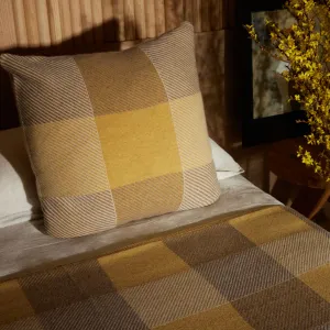 Vintage Plaid Sham - Vintage Yellow/ Flannel/ Ivory