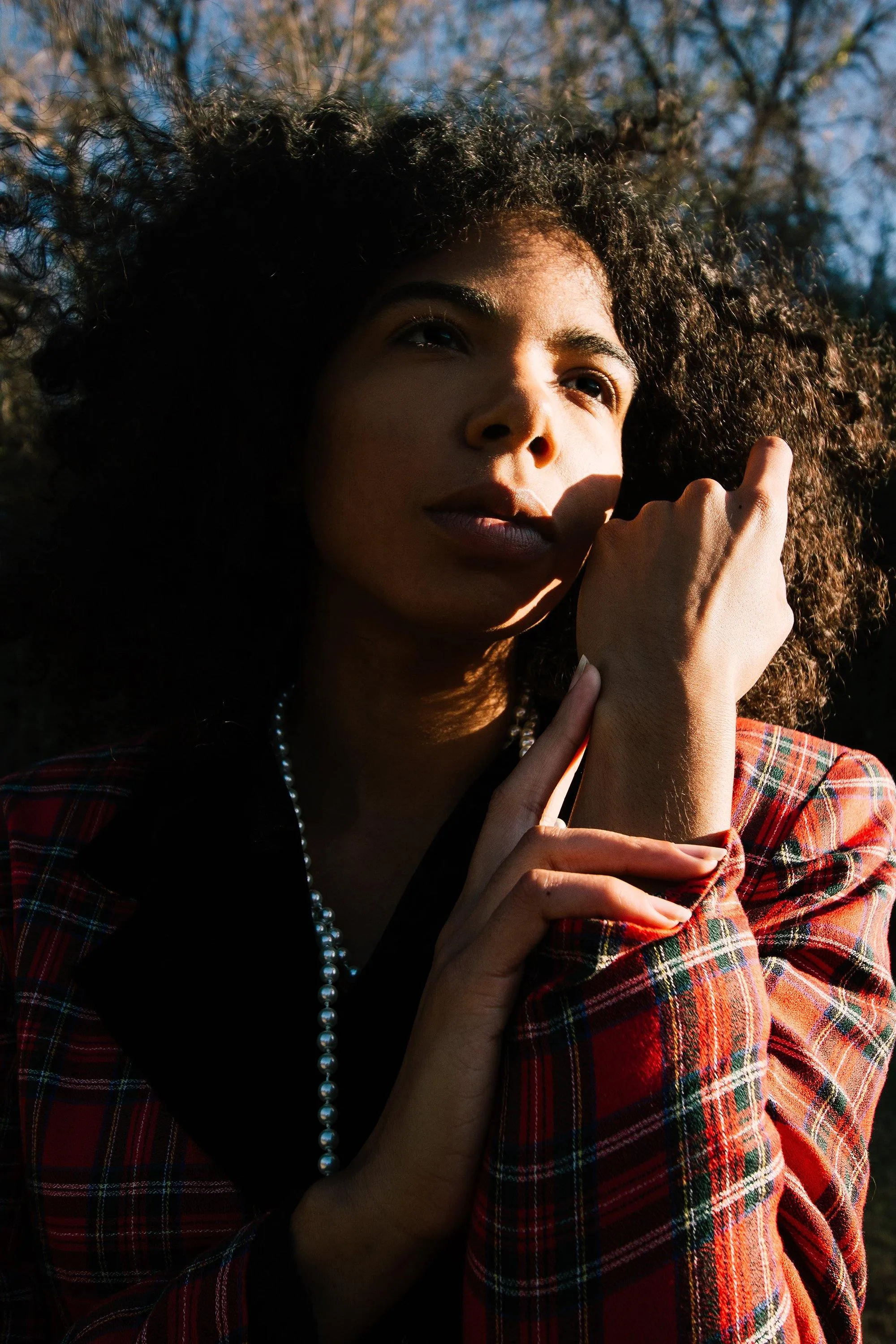 Vintage Red Plaid Dress | S