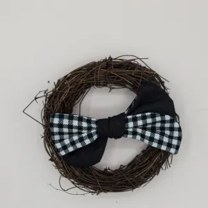 Vintage  tiny black gingham - SC1