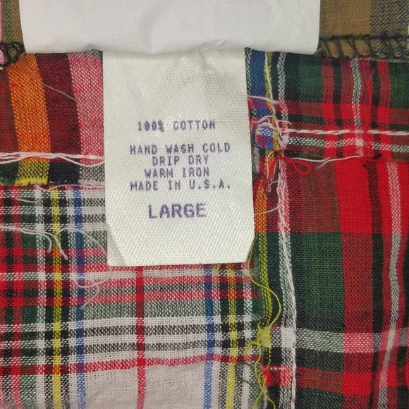 Vintage Todd Time Plaid Patchwork Skirt Large