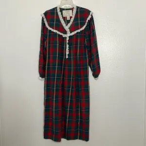Vintage Victoria’s Secret ‘Authentic Country Cottons’ Tartan Plaid Nightgown M