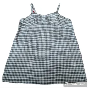 Vintage VJ Venezia Lane Bryant Black White Plaid Check Jumper Sun Dress …