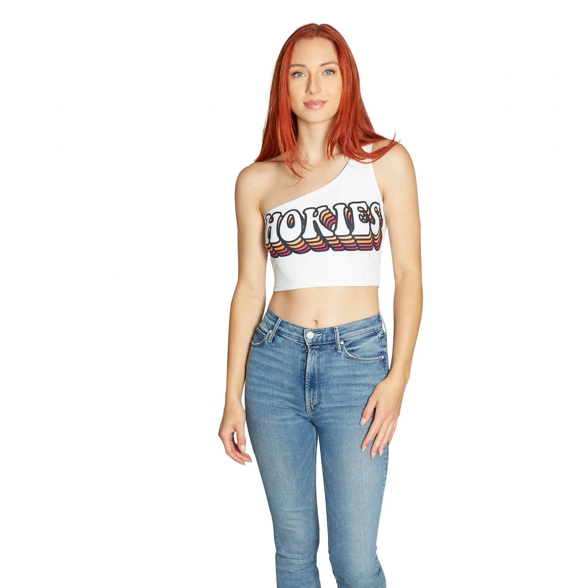 Virginia Tech One Shoulder Top