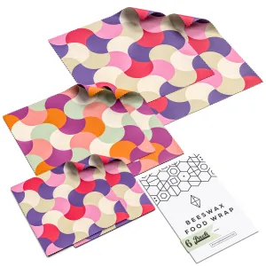 WAFE - Reusable Beeswax Wraps - Beehive Edition - Pack of 6 3