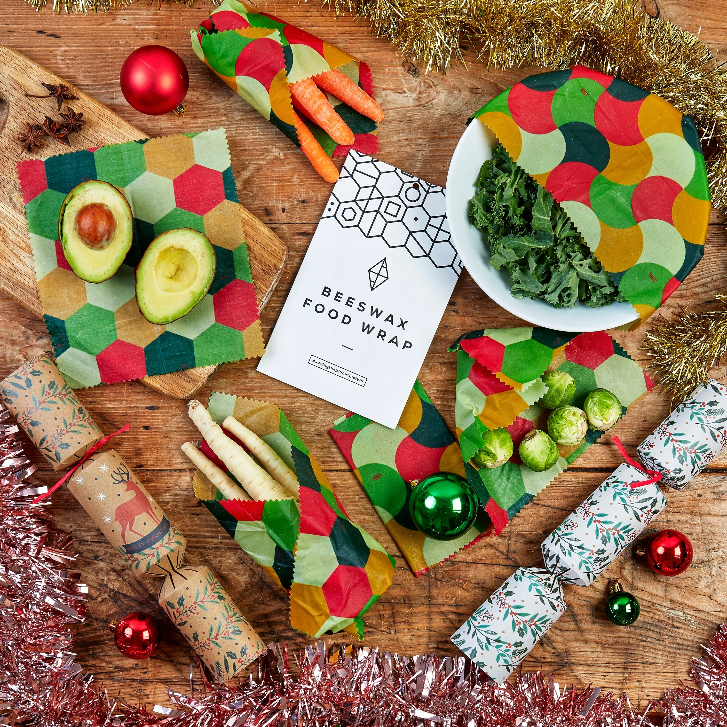 WAFE - Reusable Beeswax Wraps - Fruity Edition - Pack of 6 3