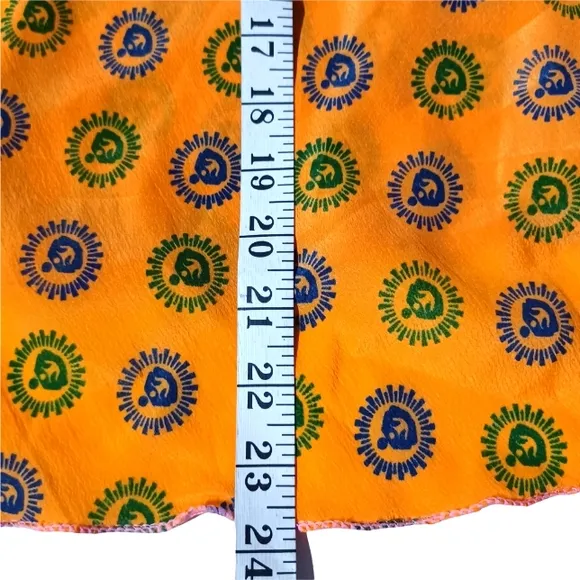 WEBEZ Indian Reversible Sari Art Silk Multi Color Wrap Small Skirt NWT