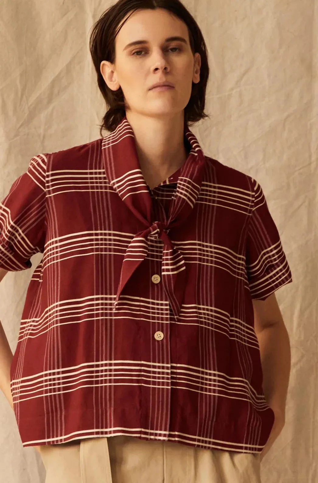 Wesley Shirt, Crimson