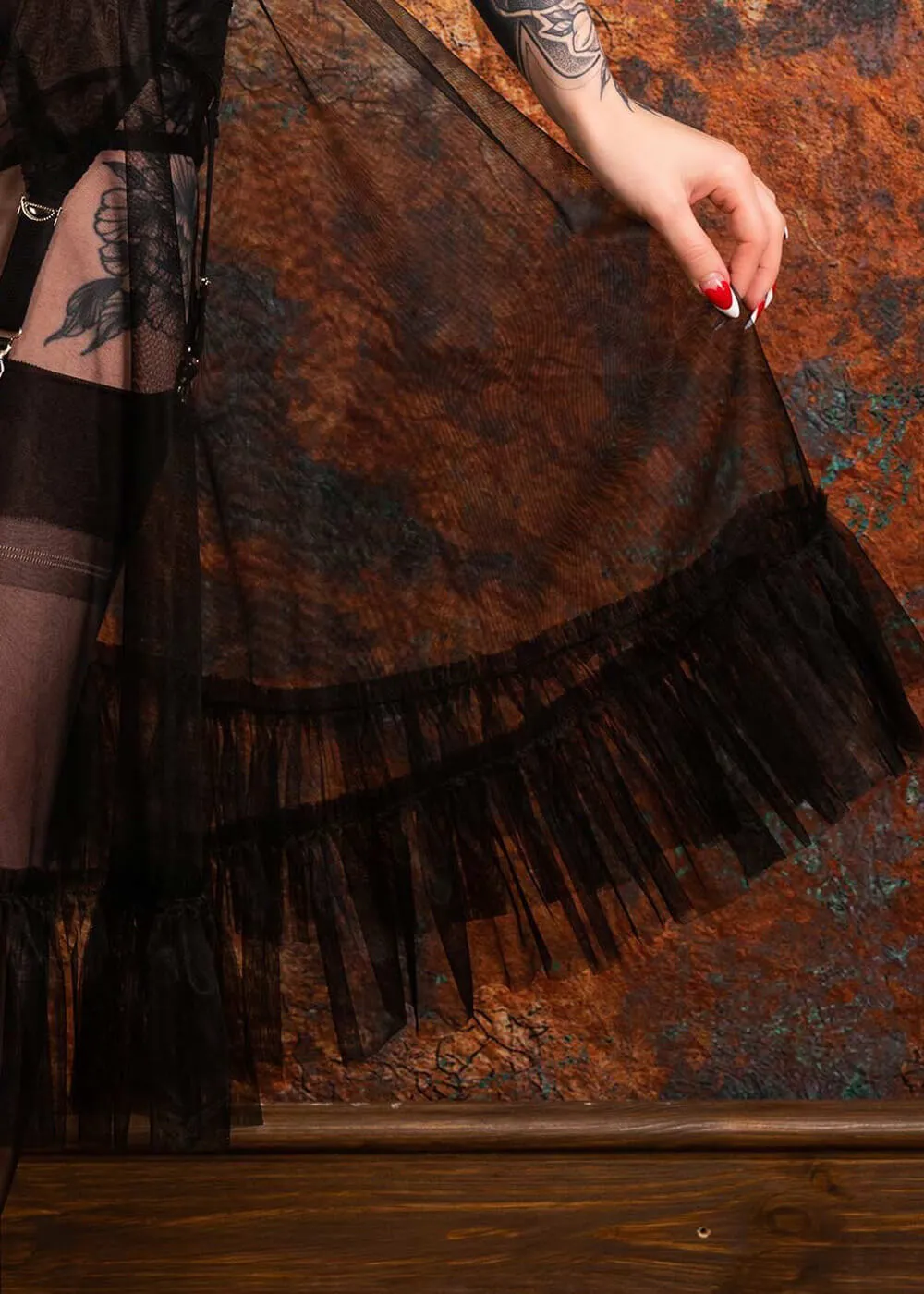 What Katie Did Sandra Frilly 50's Petticoat Black