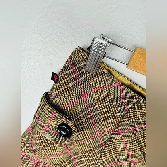 WXRLD Y2K Vintage Plaid 90s Grunge School Girl Preppy Mini Pleated Skirt