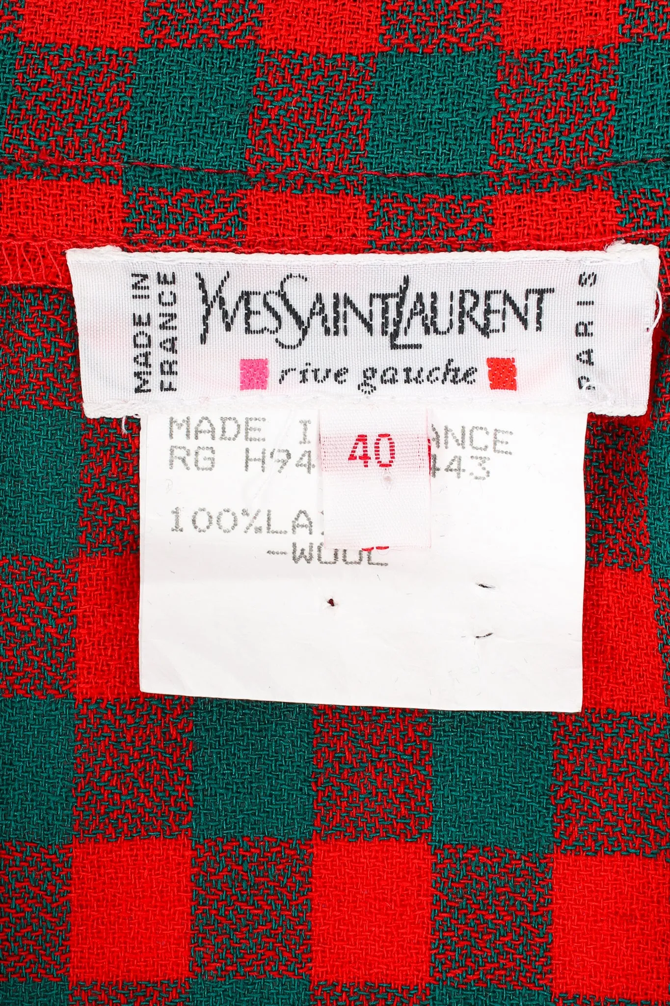 Yarn Fringe Punk Plaid Skirt