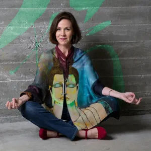 Zen Silk Chiffon Scarf Wrap