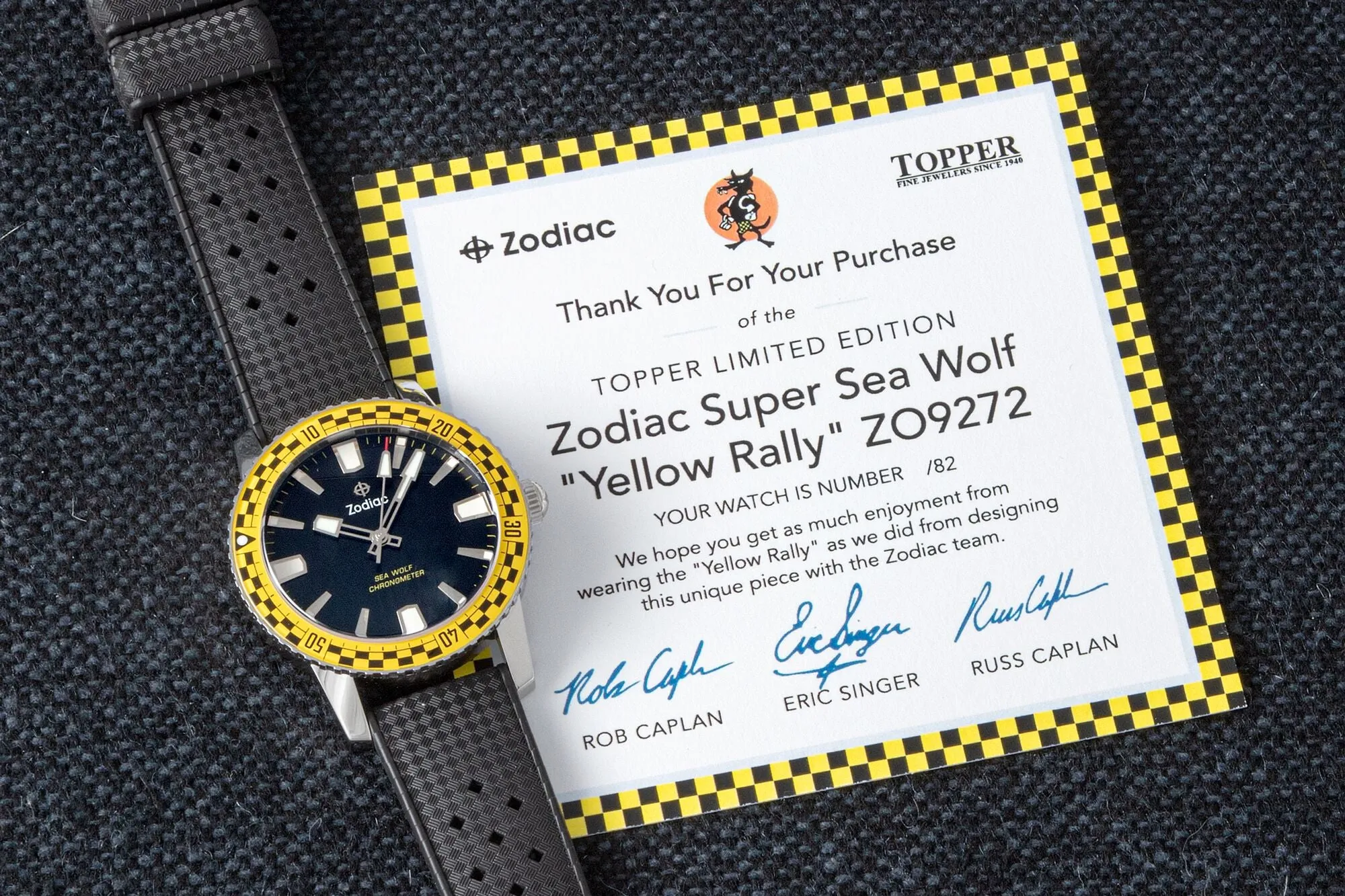 Zodiac Sea Wolf Topper Limited Edition "Rally" (Yellow) ZO9272